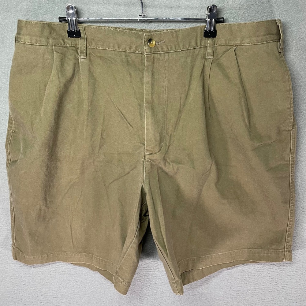 Field Gear Pleated Shorts Mens 40 Khaki Cotton Chino Outdoor Workwear